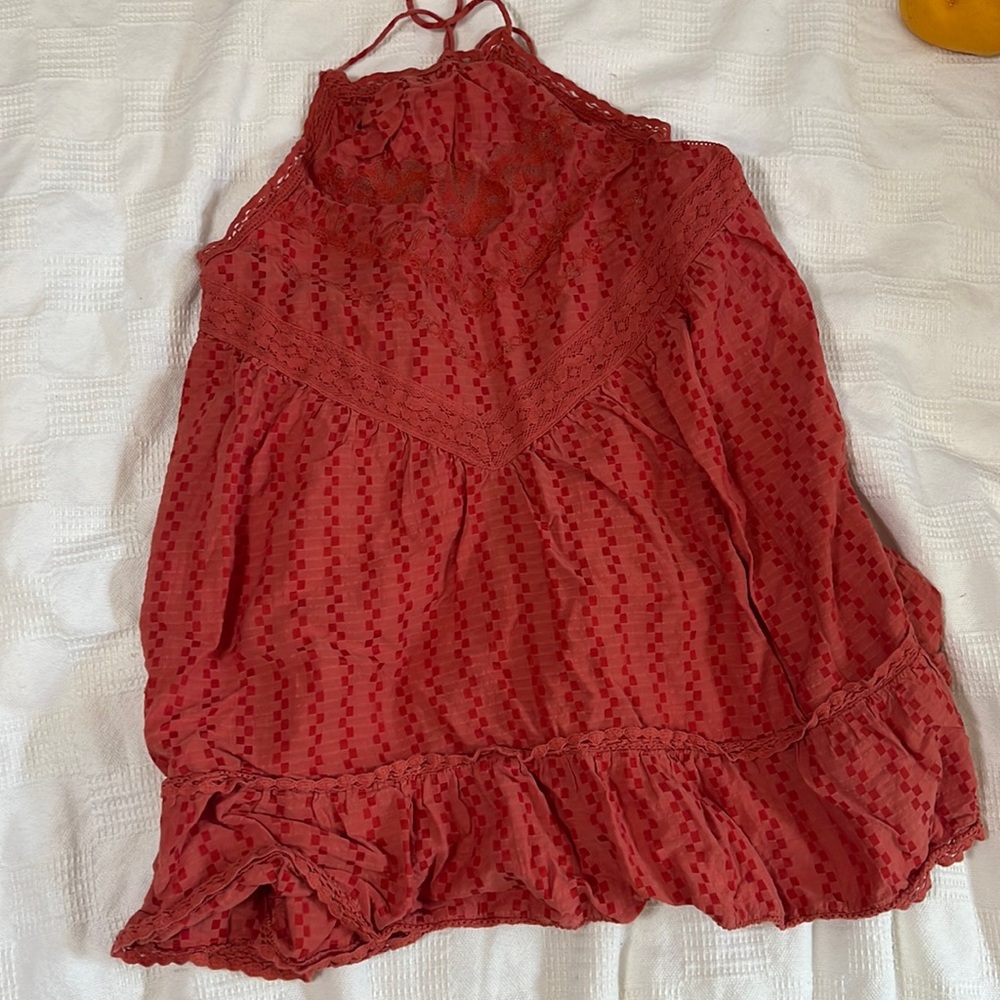 Free people copper tone dress